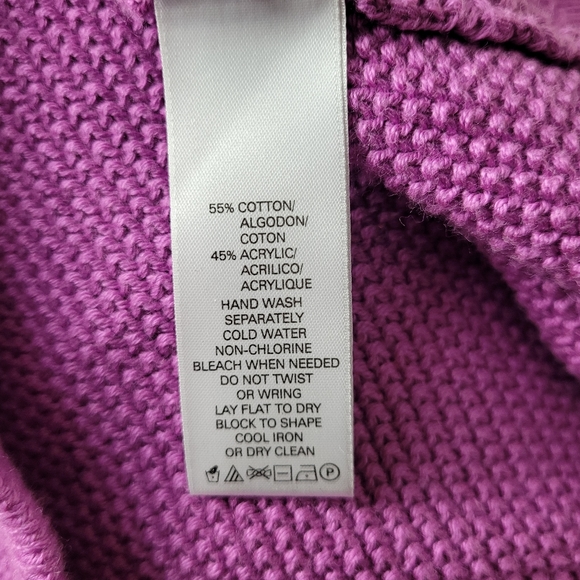 MAC & JAC Sweater Cardigan Zip Up Knit Purple - Picture 11 of 11